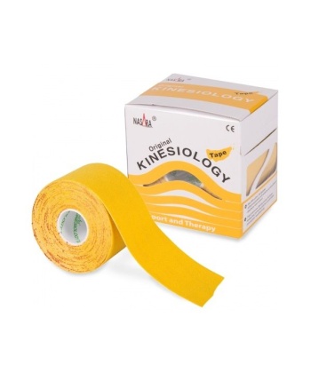 Επίδεσμος Tape Κινησιοθεραπείας Nasara 5cm x 5m Κίτρινο Alfacare