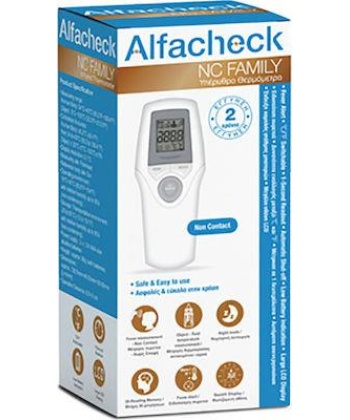 Alfacheck NC Family Υπέρυθρο Ψηφιακό Θερμόμετρο Μετώπου Χωρίς Επαφή 1 Τεμάχιο Alfacheck