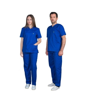 Alezi Σετ Παντελόνι & Μπλούζα Unisex σε Μπλε Χρώμα SCRUB-UNISEX-ROYAL-BLUE