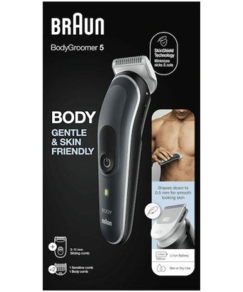 Braun Series 5 BG5340 Ξυριστική Μηχανή Σώματος Επαναφορτιζόμενη