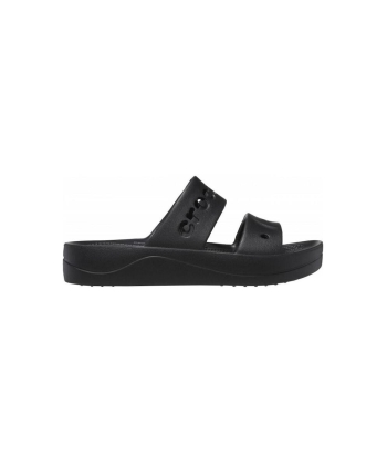 Crocs208188-001 Baya Σαγιονάρες με Πλατφόρμα σε Μαύρο Χρώμα