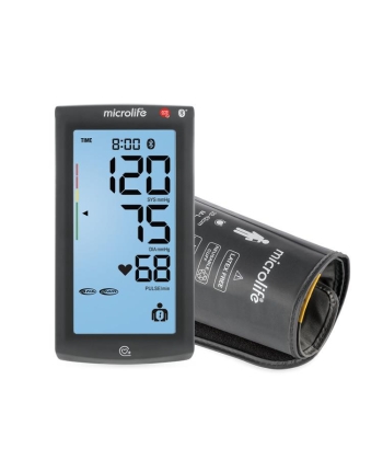 Microlife BP A7 AFIB Touch BT Grey Ψηφιακό Πιεσόμετρο Μπράτσου με αντάπτορα