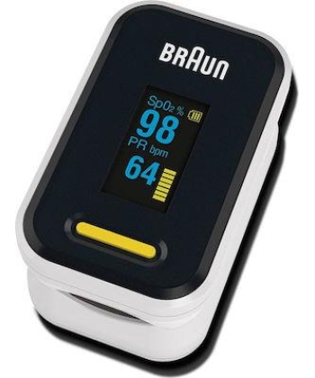 Braun Pulse Oxymeter 1 YK-81CEU Παλμικό Οξύμετρο Δακτύλου Μαύρο