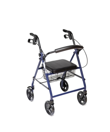 Πτυσσόμενος Περιπατητήρας Rollator Μπλέ AC332 Alfacare