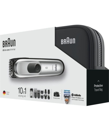 Braun MGK7920 10-in-1 All-in-one trimmer, Beard Trimmer & Hair Clipper, Black/Silver