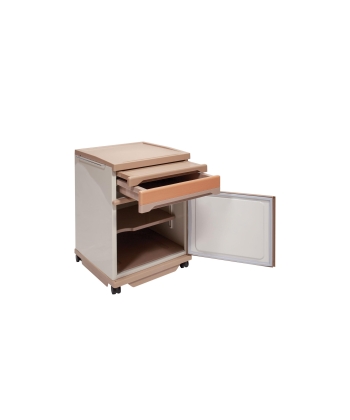 Κομοδίνο μεταλλικό καφέ 0806586 (50cmx50cmx70cm) mobiak