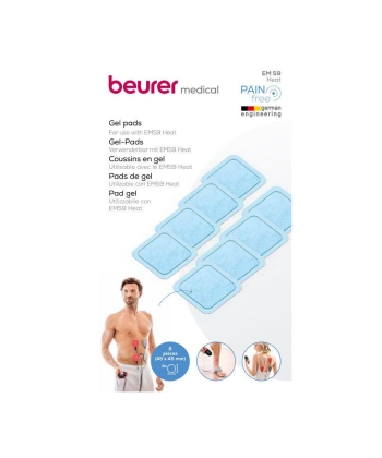 Beurer EM59 Ανταλλακτικά Ηλεκτρόδια GEL PADS για Συσκευή Παθητικής Γυμναστικής 8τμχ